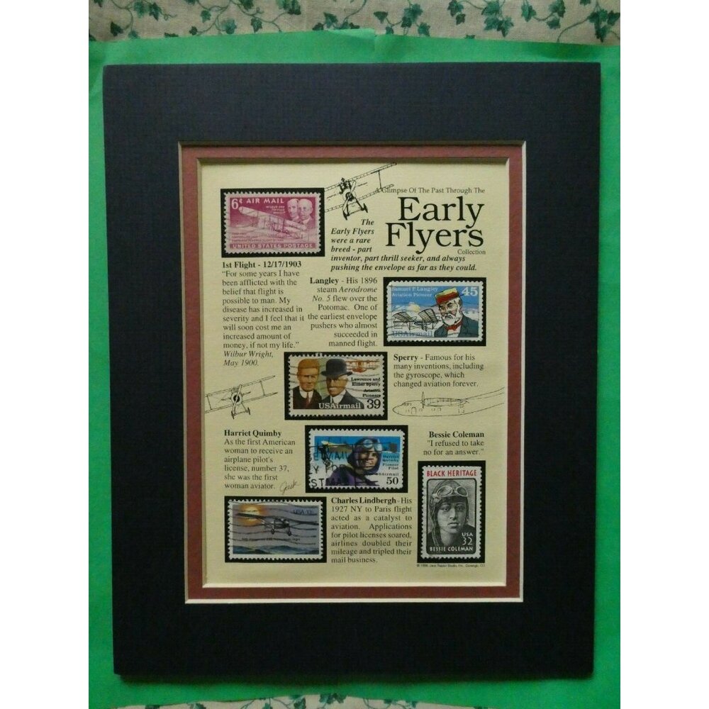 A Glimpse of the Past Through the Early Flyers Collection Stamps